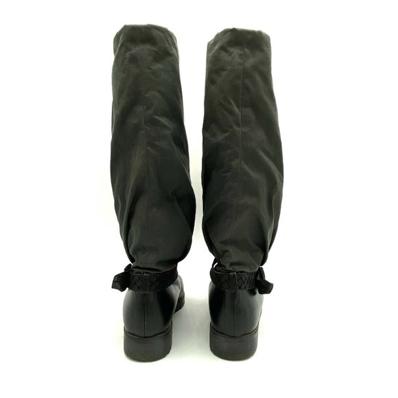 CALZATURIFICIO DI VARESE Womens Black Leather and Nylon Winter Boots Size 5 - Picture 5 of 11